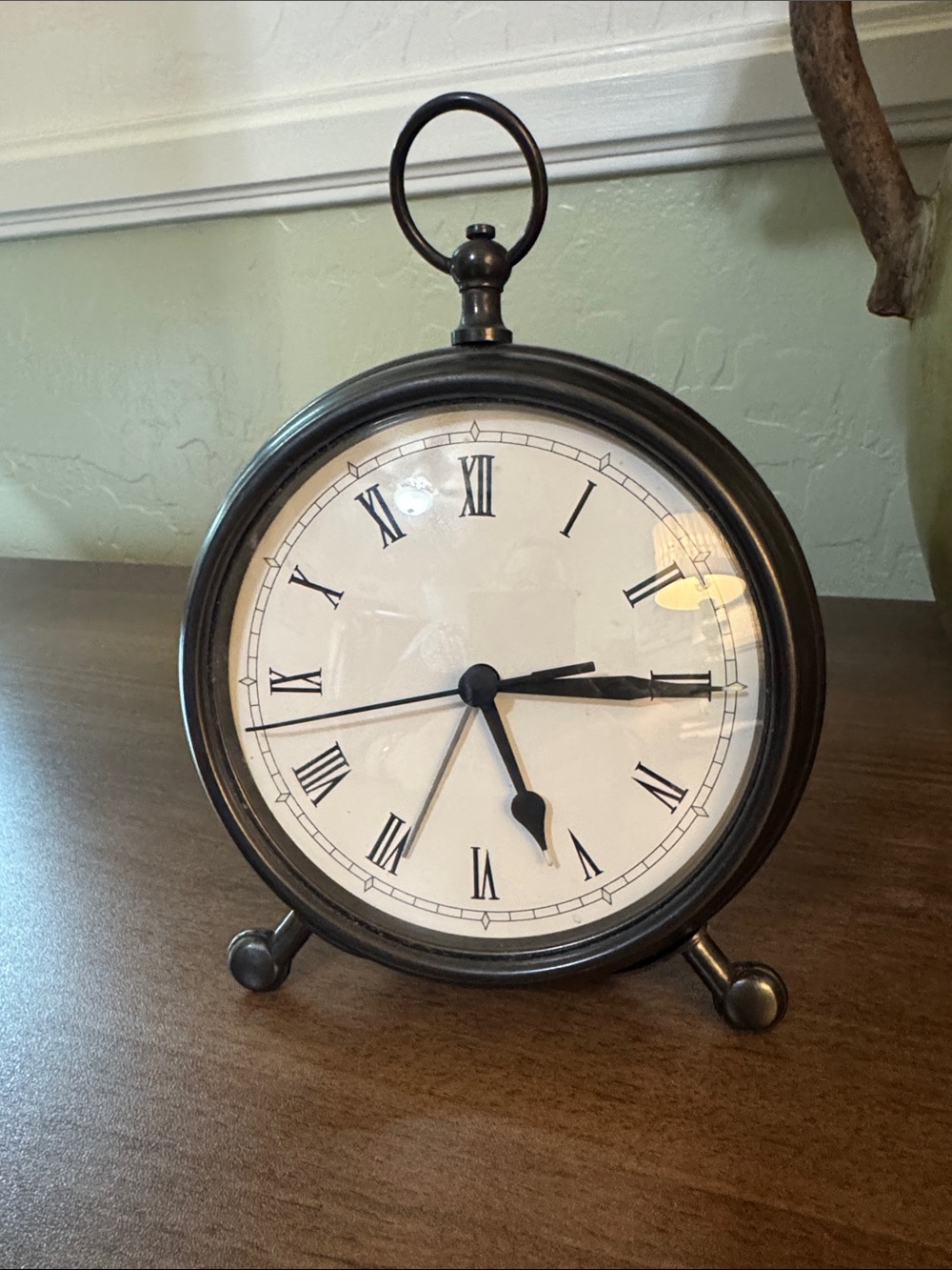 Pottery Barn Pocket Watch Clock Large Size, Bronze